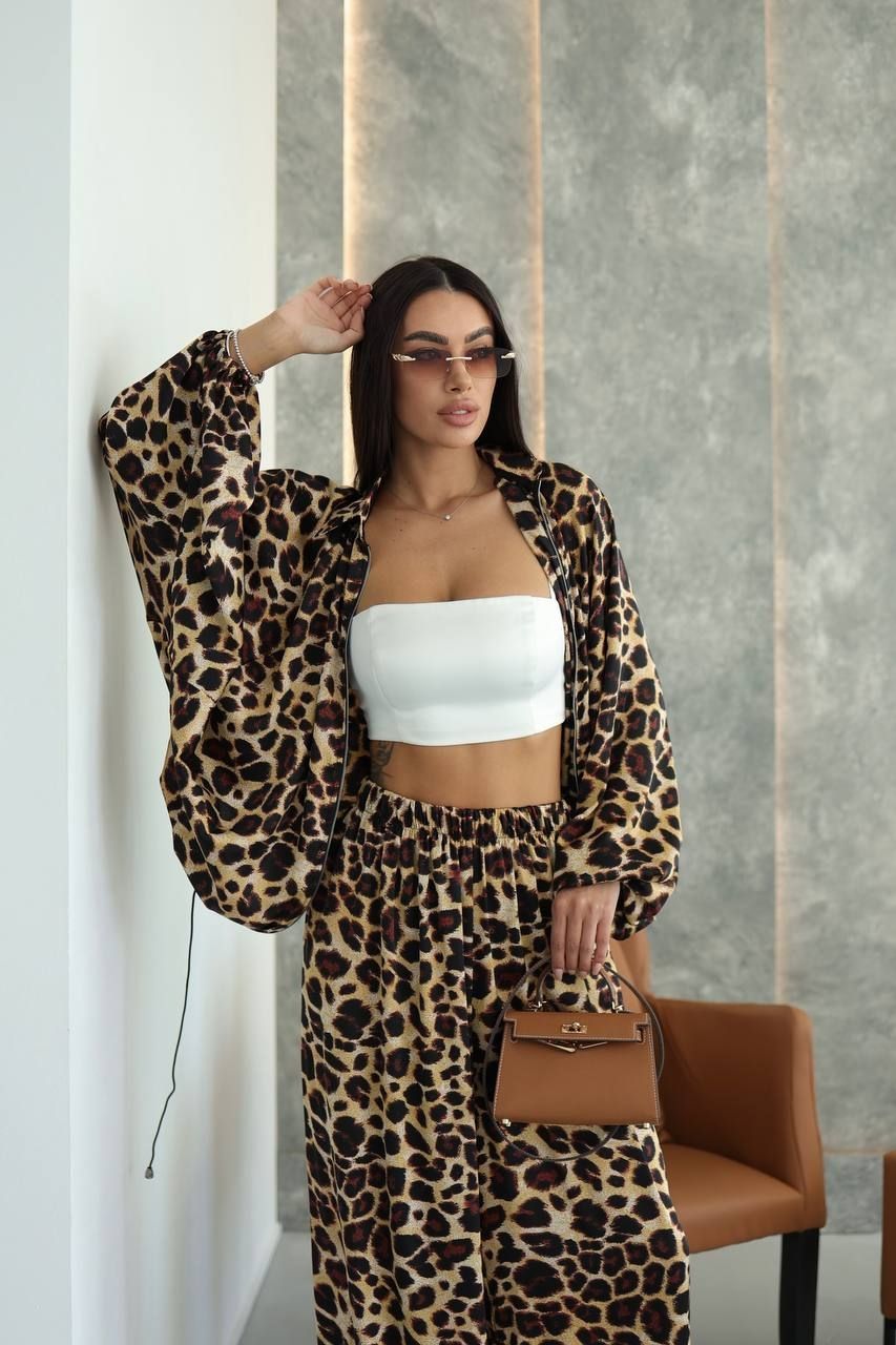 Шовковий костюм DUSHA MOD Класичний леопард S 029_leopard_S фото