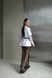 Футболка с кружевными рукавами Top lace DUSHA MOD белая S 007_white_S фото 4